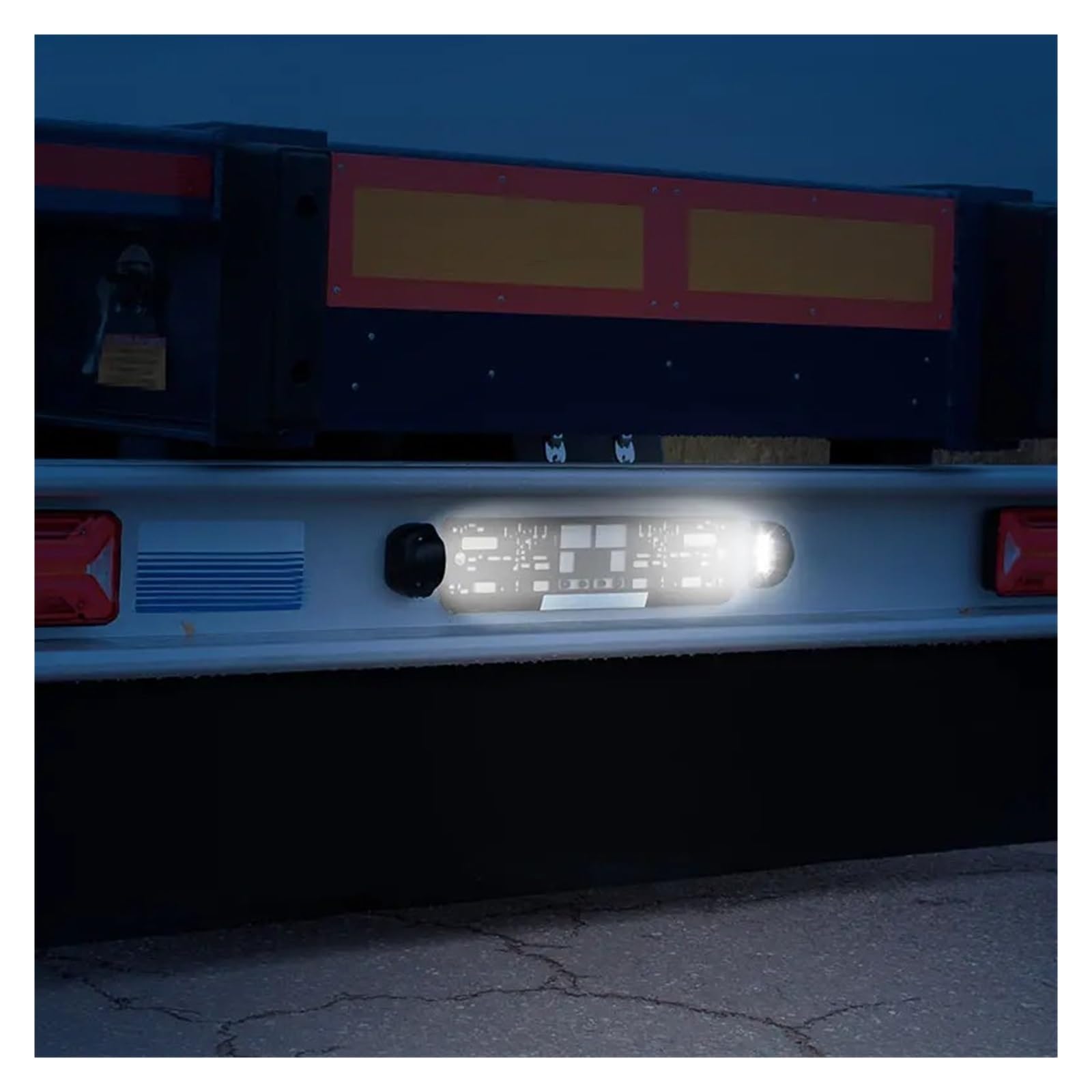 Luce Targa Universale a 6 LED, Luce Posteriore Bianca, indicatore di direzione Laterale per Auto, Moto, Camion, rimorchio, Furgone.