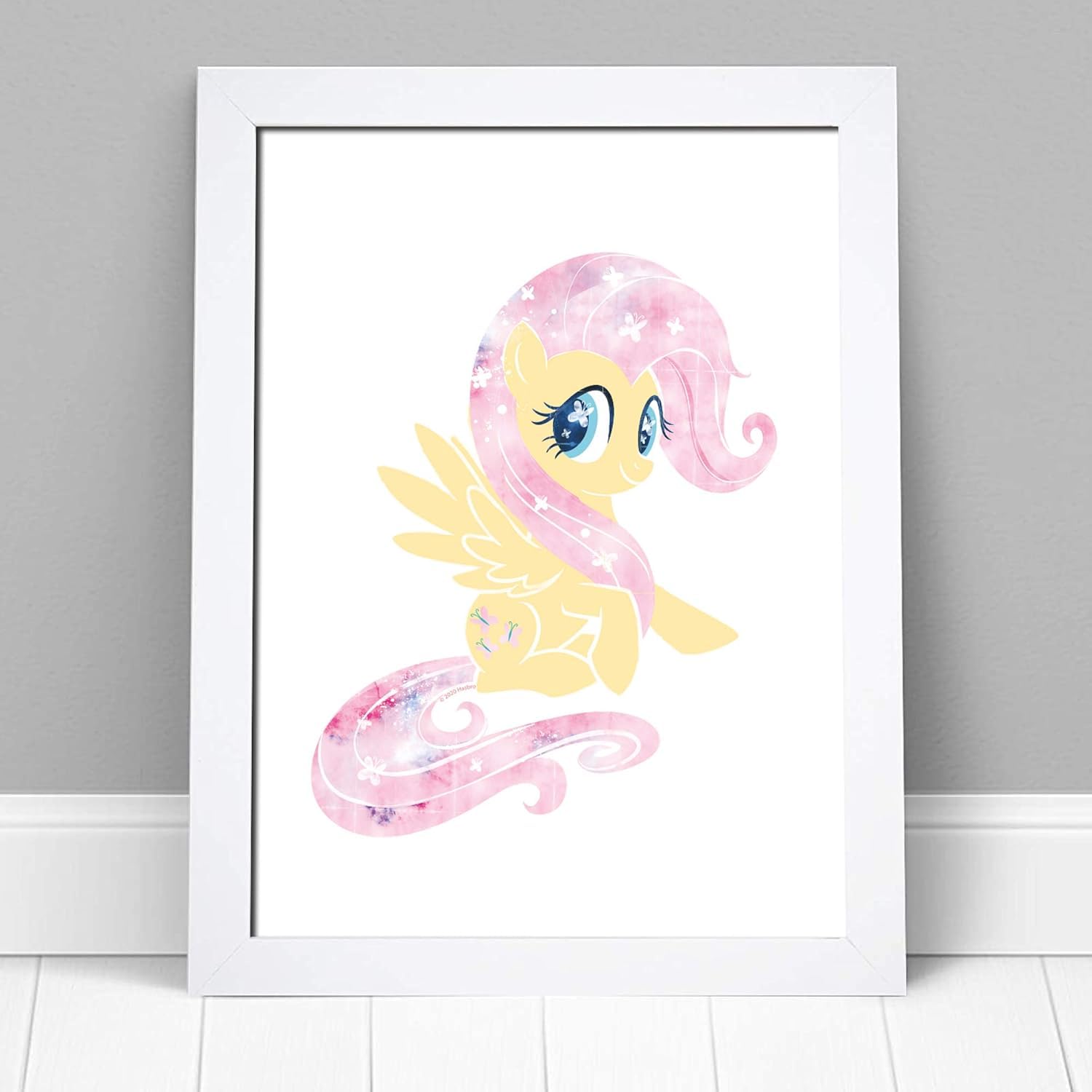 Beautiful Game My Little Pony Print - Fluttershy Print Kids Bedroom Wall Art Poster (A4 (21cm x 29.7cm), Unframed)