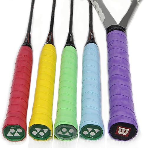 Miniatura 4 de ATGRS Cinta de agarre para raqueta de tenis, (paquete de 6) empuñaduras de tenis de tacto seco, absorbente y mejorado, mejor para sudar las manos