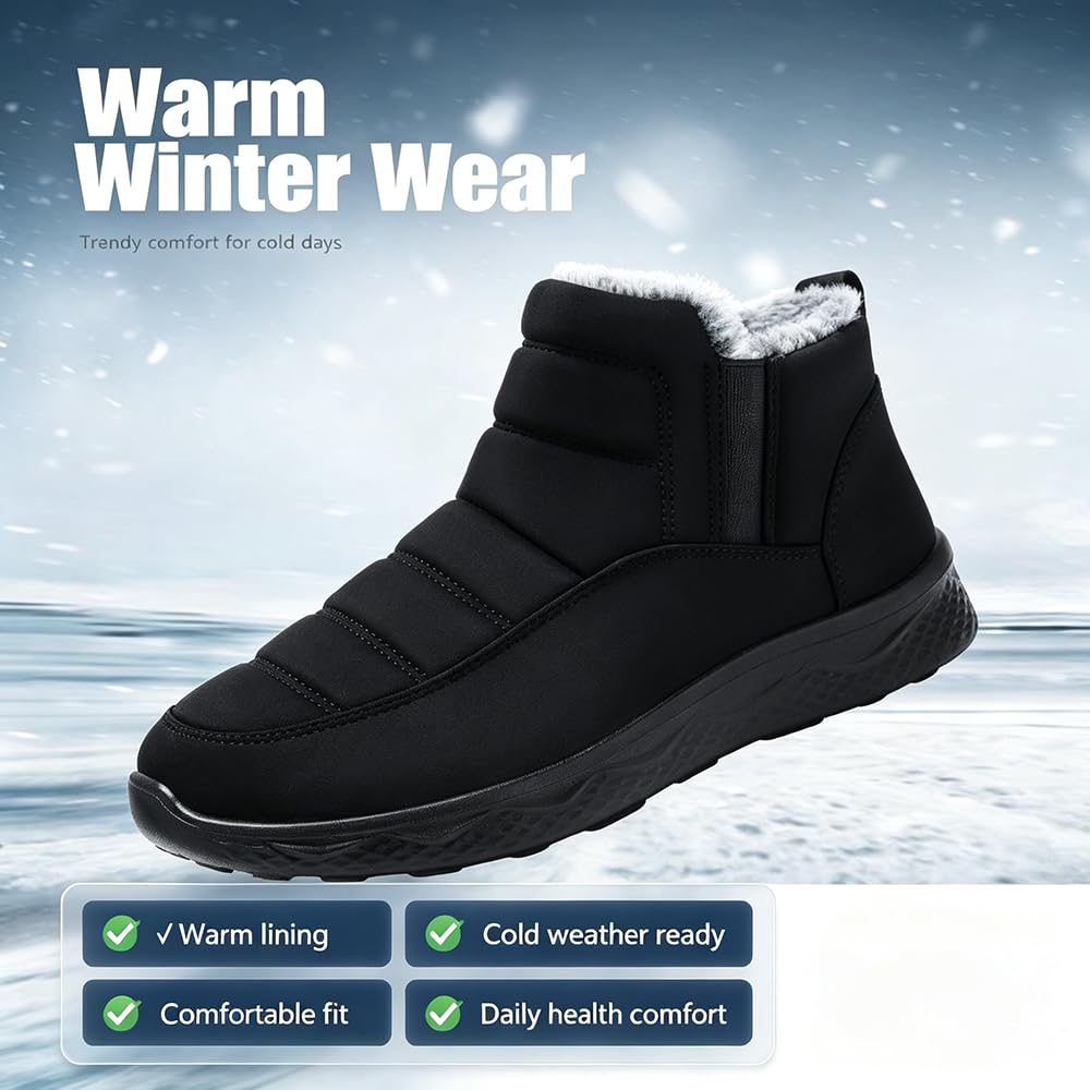 Damskie śniegowce, buty zimowe, antypoślizgowe, z ciepłą podszewką, buty trekkingowe z podszewką, buty outdoorowe