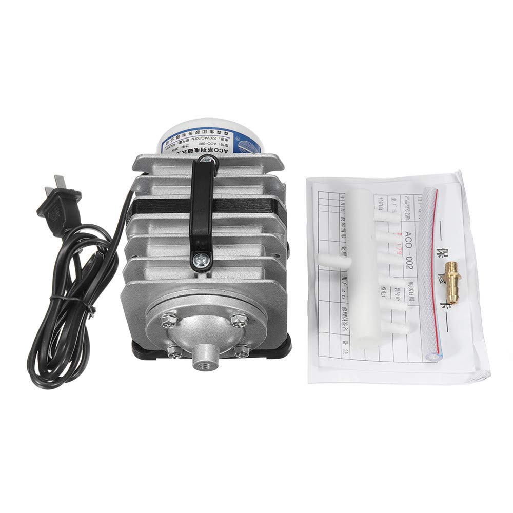 CCChaRLes Aco-002 220V 35W 40L / Min Tanque De Peces Acuario Bomba De Aire Oxígeno Acuaponia Hidroponía Estanque