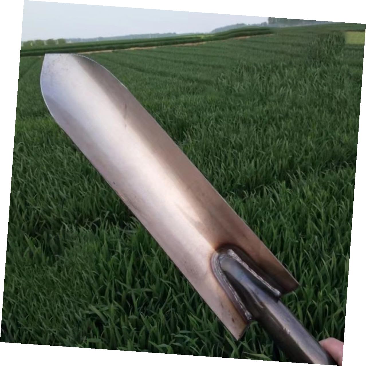 SHINEOFI Robuste Pflanzkelle aus Stahl zum Pflanzen und Bodenbearbeiten im Garten und Rasen Silberfarbene Schmale Schaufel für Präzises Grabwerkzeug