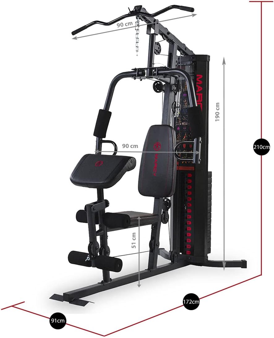 Marcy Eclipse HG3000 Multi-Gym Dimensions