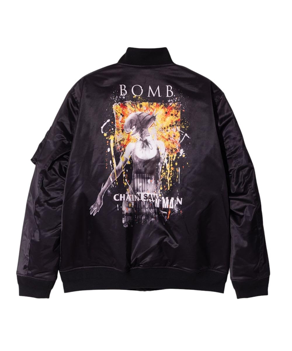 新品 Glamb レゼ篇』グラム glamb×劇場版『チェンソーマン glamb（グラム） Ｌサイズ ボムボンバージャケット チェンソーマンレゼ篇コラボ ジャケット・アウター