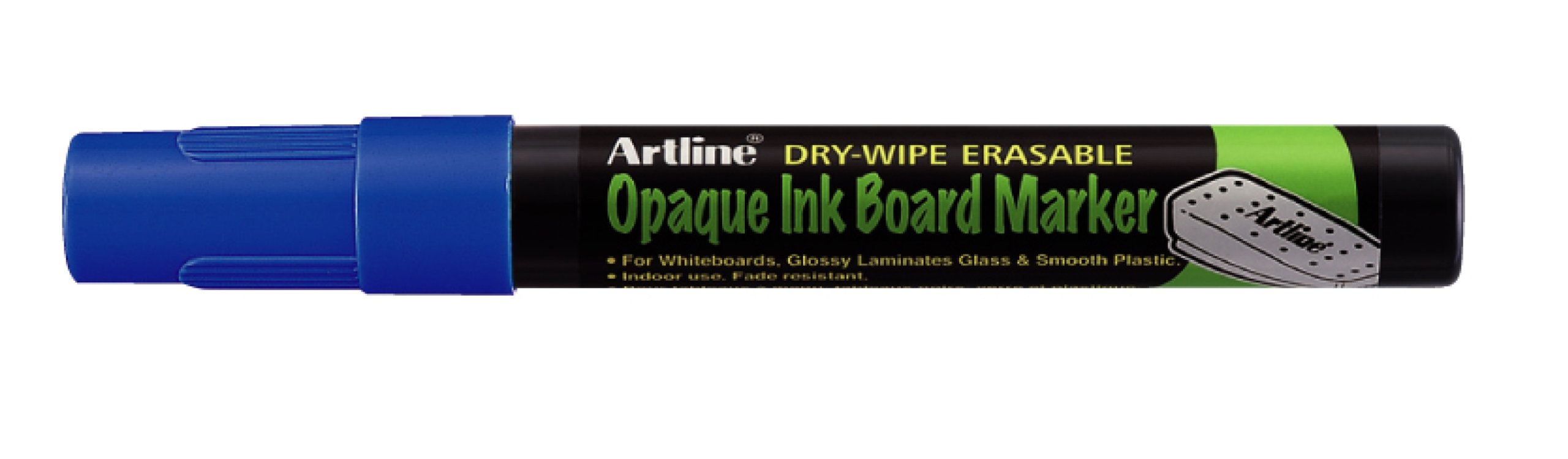 Artline – Rotulador de pizarra de tinta punta 2.0 mm Opaco (12 unidades), color azul