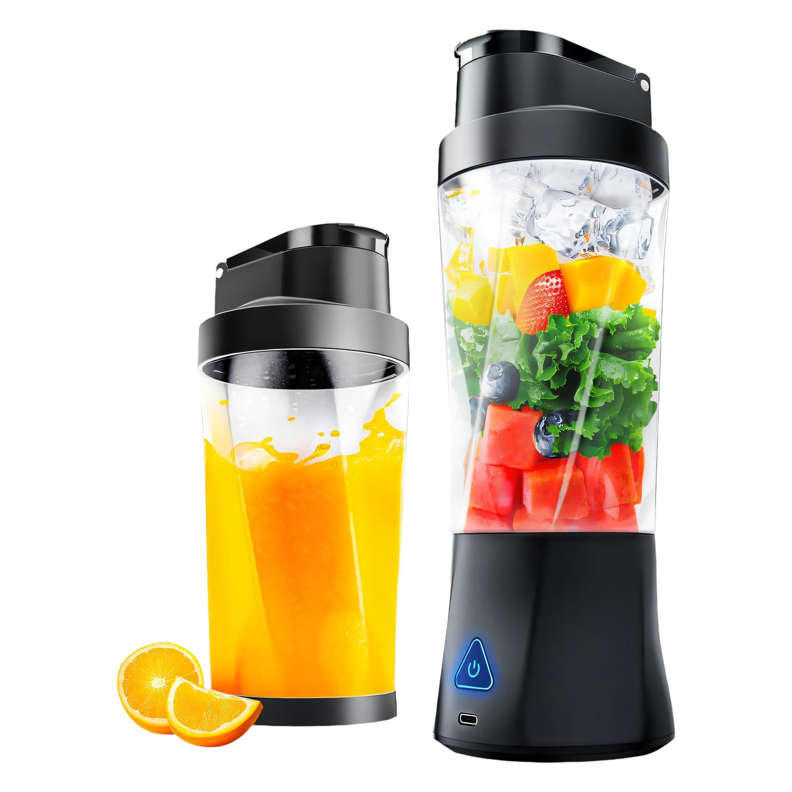 APGLSXY Rechargeable Shake Maker Travel Cup, 24oz Portable Mixer for Mixed Drinks with Drinking Lid and Carry Loop for Commute and Outdoor Use Drinks Camping Breakfast Mixer