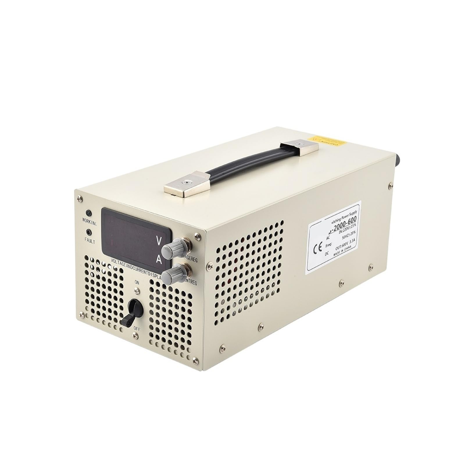 Zasilacz Impulsowy Regulowany DC O Dużej Mocy 1500 W AC-DC 0-15 V Do 600 V Transformator Regulowany Przetwornica Napięcia Regulowane Wysoka stabilność | Regulowane napięcie przetwornicy transformatorowej od 0-15 V do 600 V(0-400V 0-5A)
