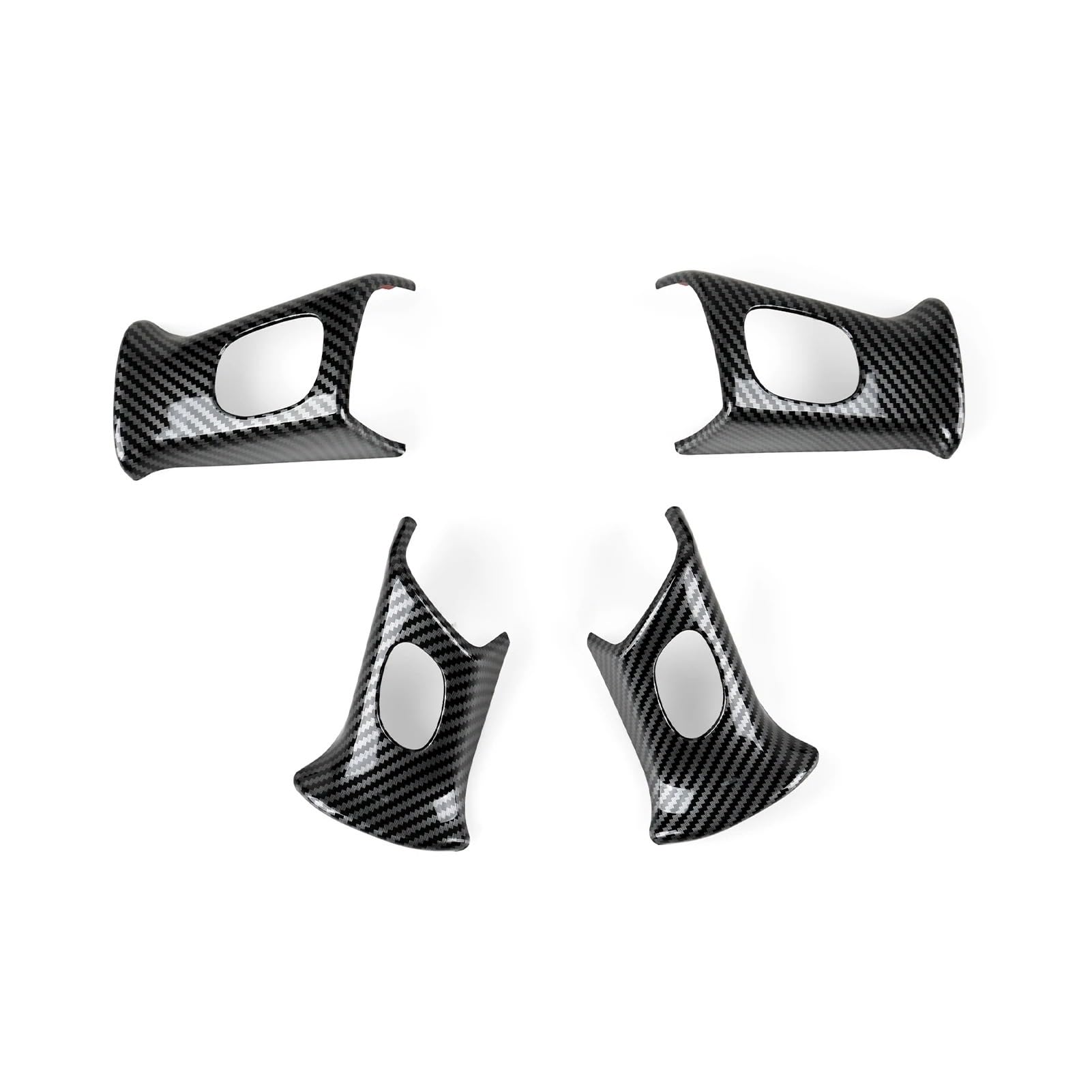 Ggwqfuh Interior Trim For Cadillac For Escalade 2003-2006 For Oldsmobile For Bravada 2002-2004 Car Steering Wheel Panel Carbon Fiber Interior Abs Stickers Auto Central Inner(A)