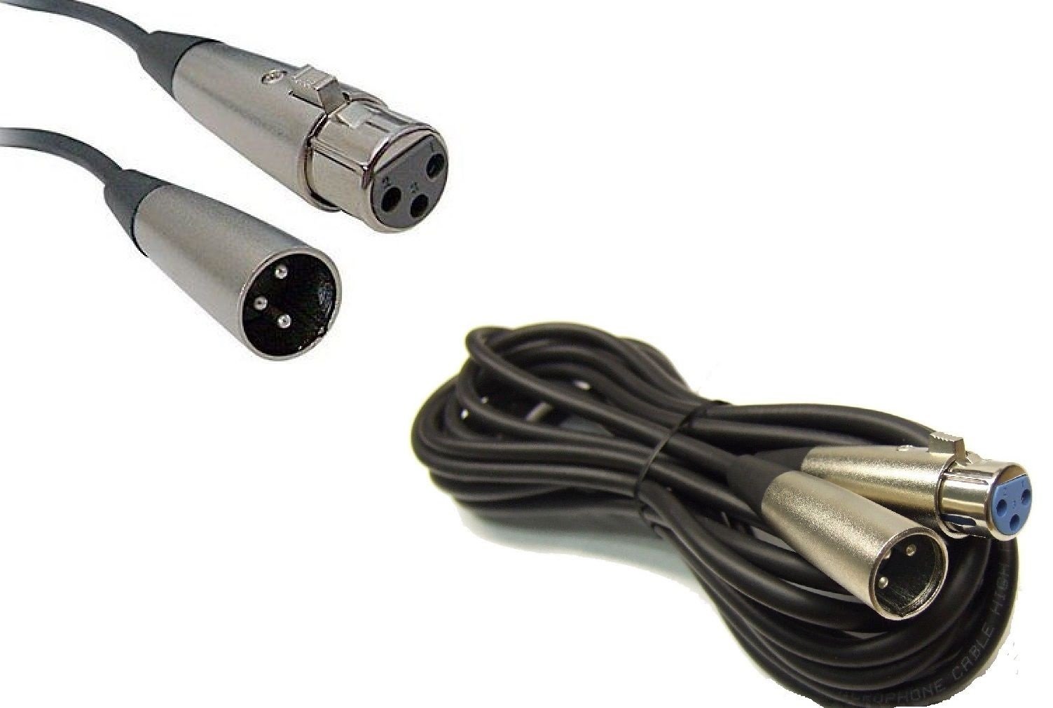 CableVantage XLR Male to Female Microphone Cable Cord - 25 Feet 3pin Mic Audio Cord Microphone Extension Cable
