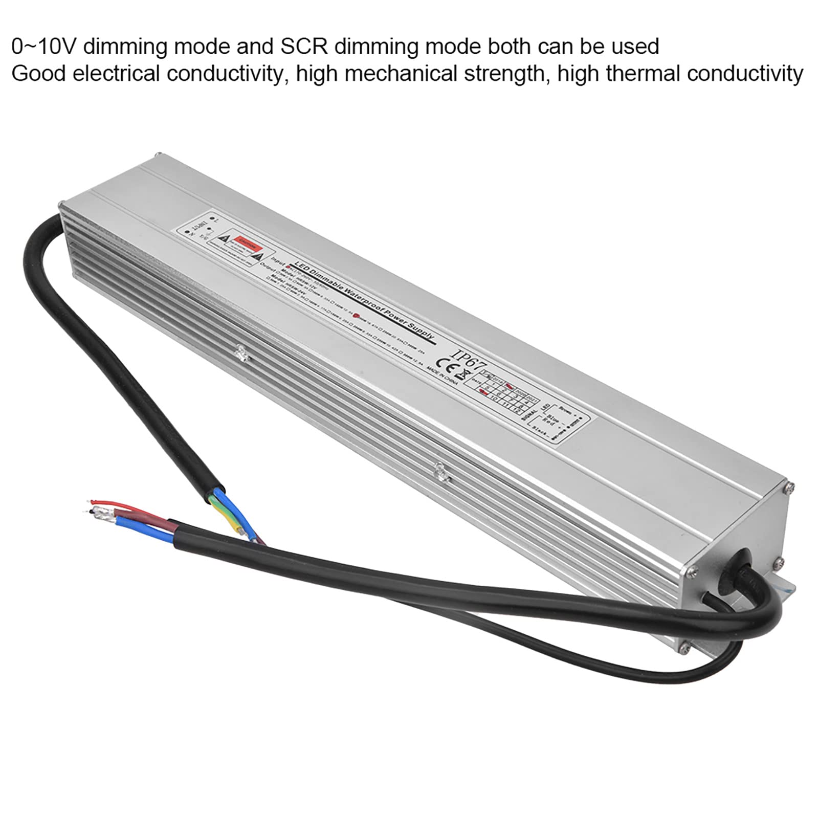 SEAFRONT Alimentatore LED Dimmerabile 2 in 1, Dimmerabile SCR 0-10 V Impermeabile, Uscita 200 W per Strisce Luminose LED e Illuminazione Commerciale