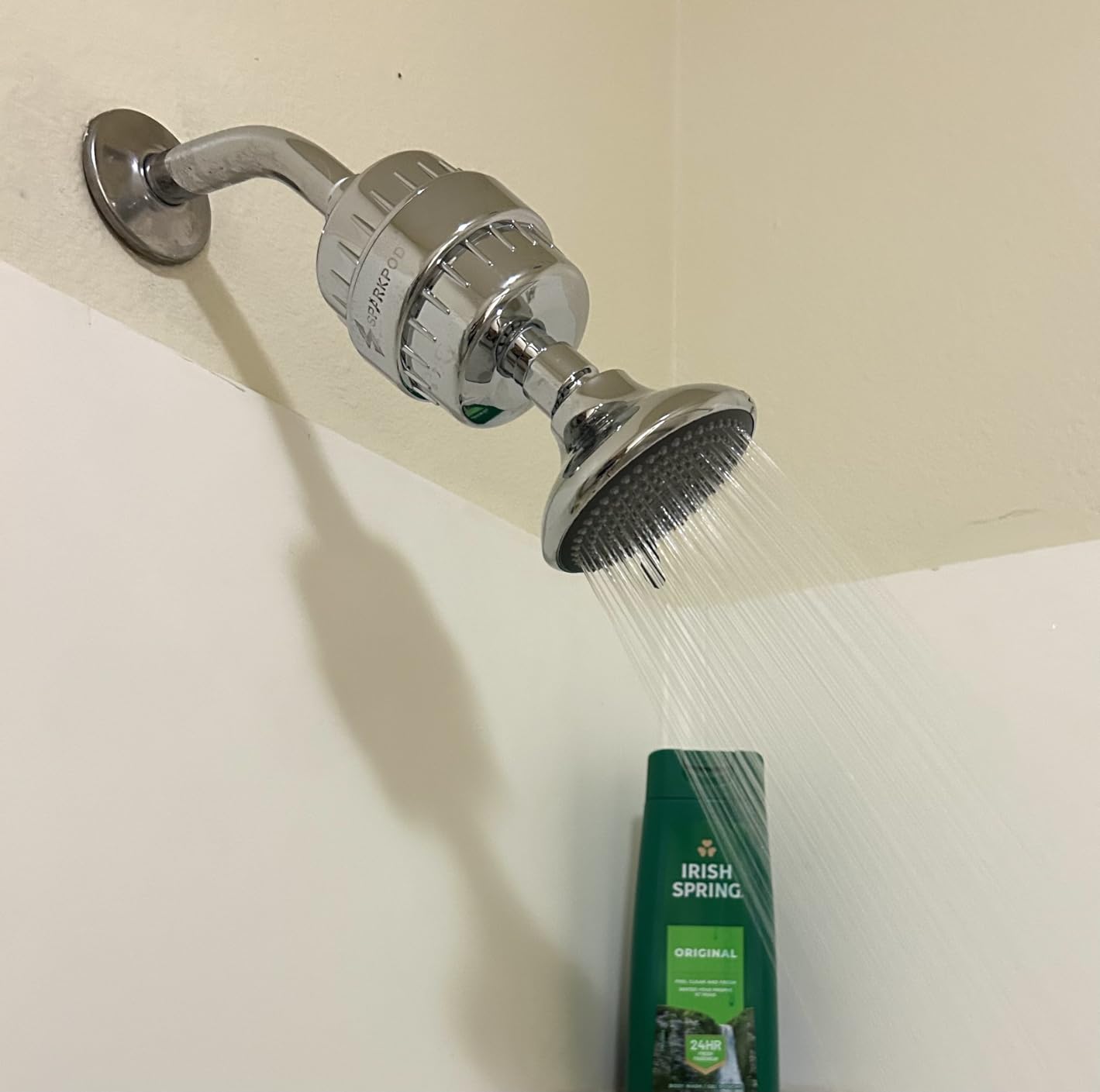 SparkPod Filtered Shower Head high-pressure spray