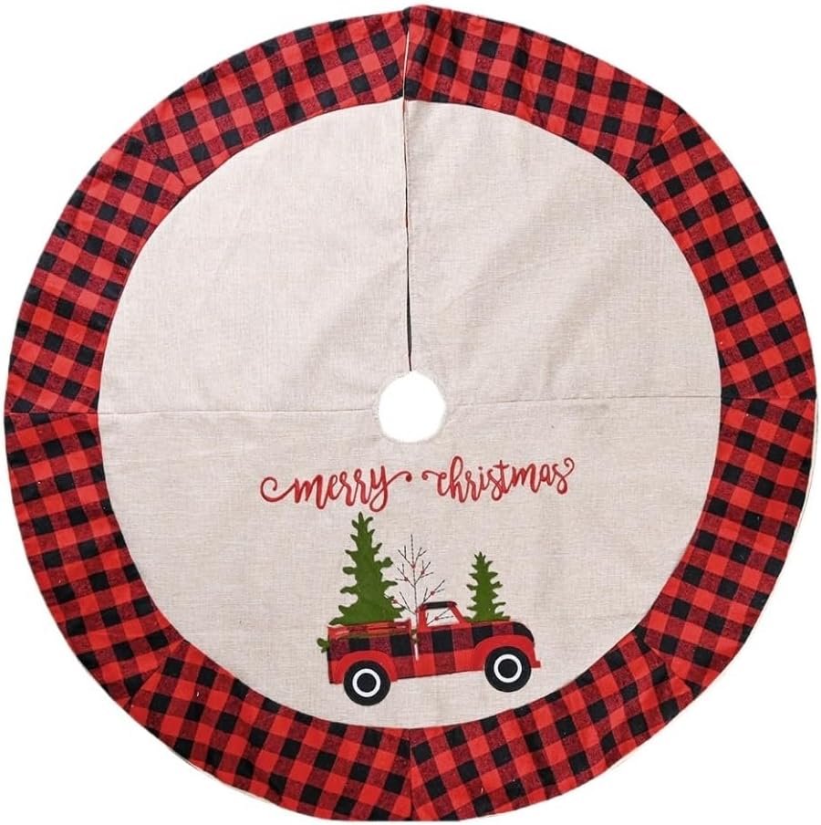 Tree Skirt Christmas Christmas Tree Skirt Decoration Supplies Linen Tree Skirt Car Christmas Tree Skirt Decoration Tree Skirt Christmas Skirt Tree