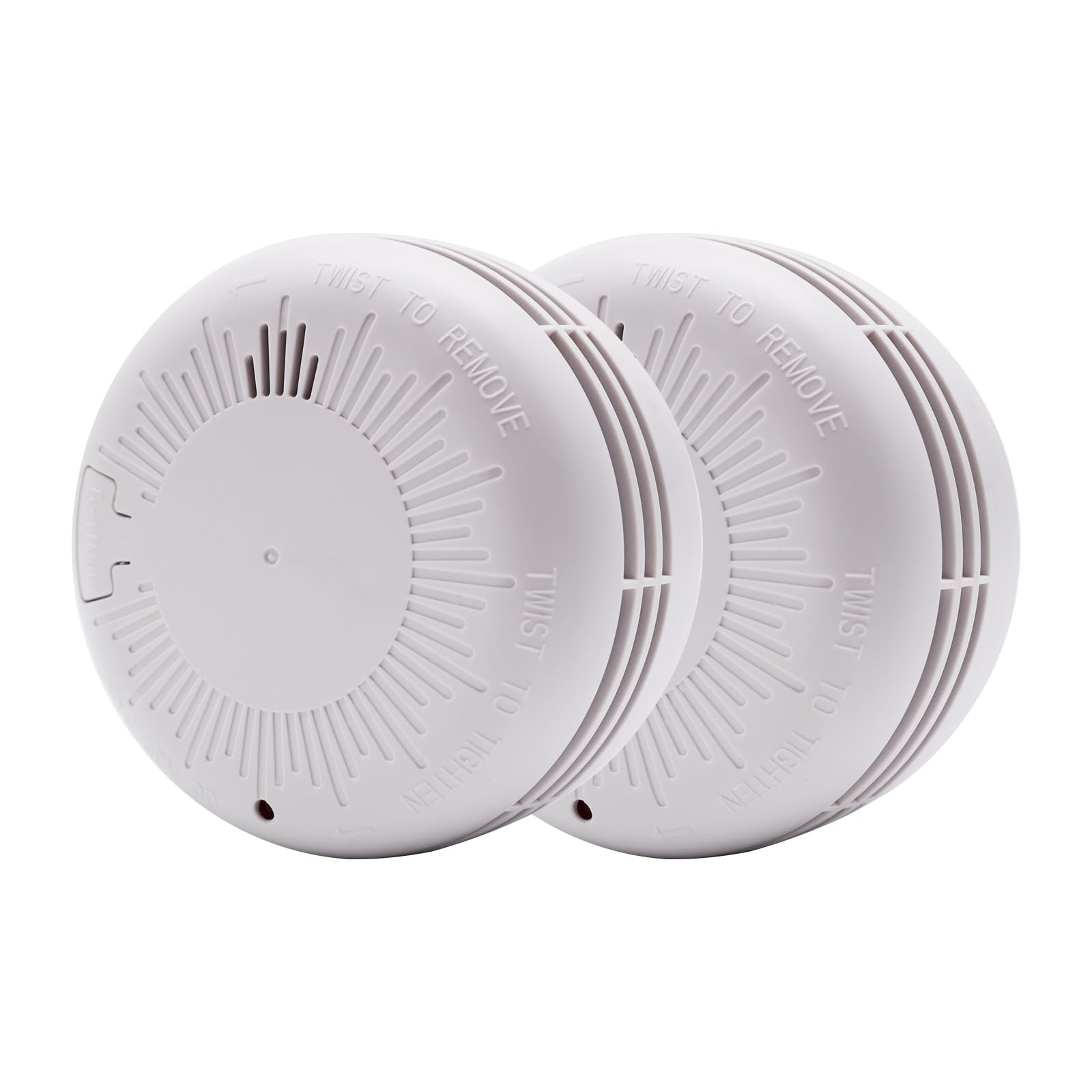 WeiguoIOT 2 Pack Smoke Alarm for Home,Early Smoke Detector Fire Alarm with TEST/MUTE Button,LED Indicator (2 Pack)