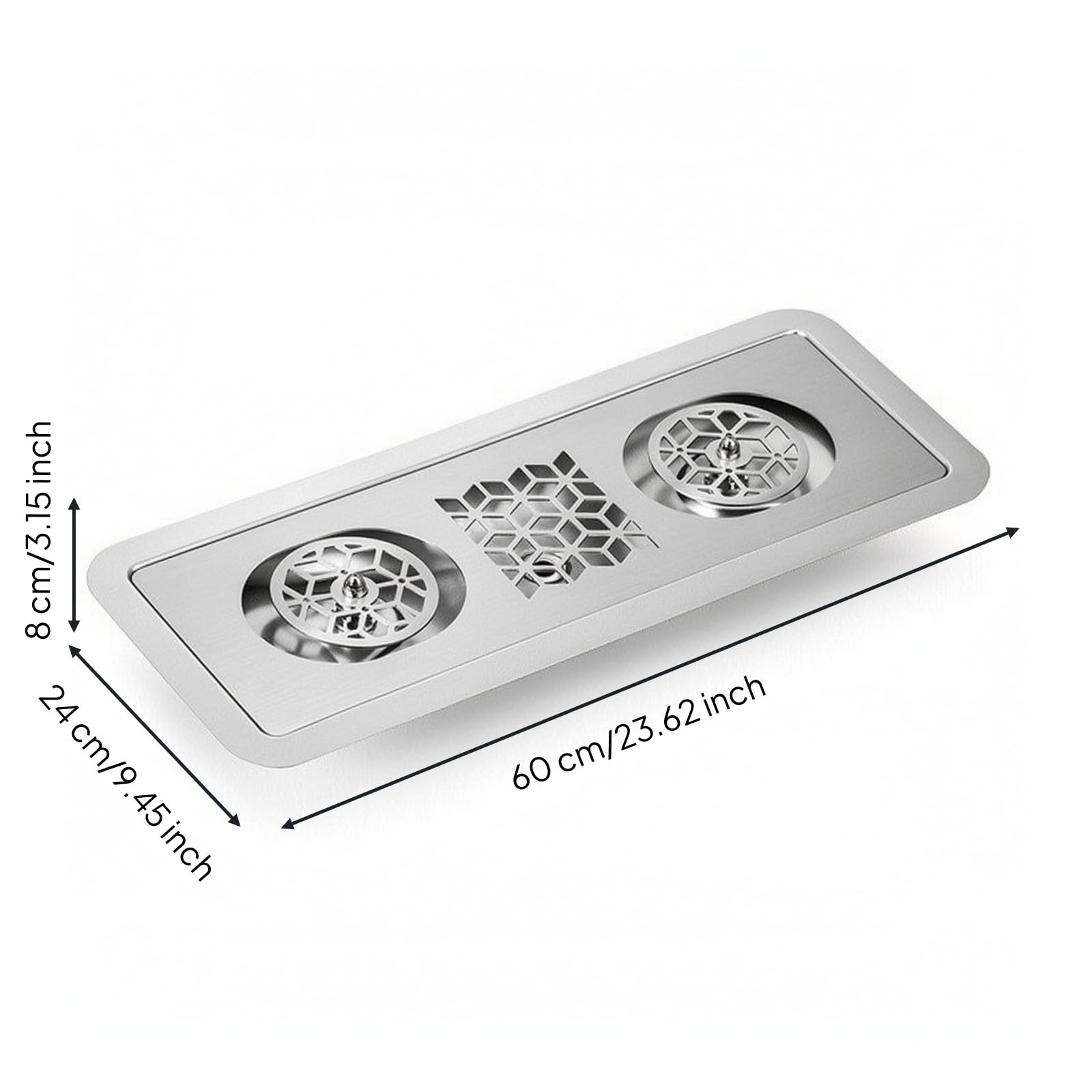 KESOTO Limpiador de Doble Cabezal Lavador de Vasos Enjuagador Integrado Estación de Lavado Enjuague de Tazas Acero Inoxidable 304 Resistente al Óxido y