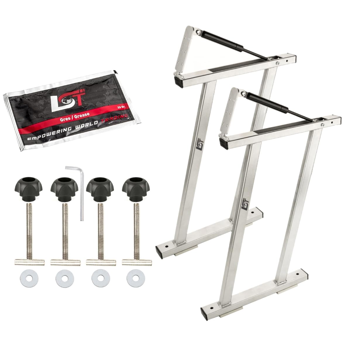 2x Schienensystem Schwarz Mit Dämpfer Für Muflexboard - Mercedes W639 W447