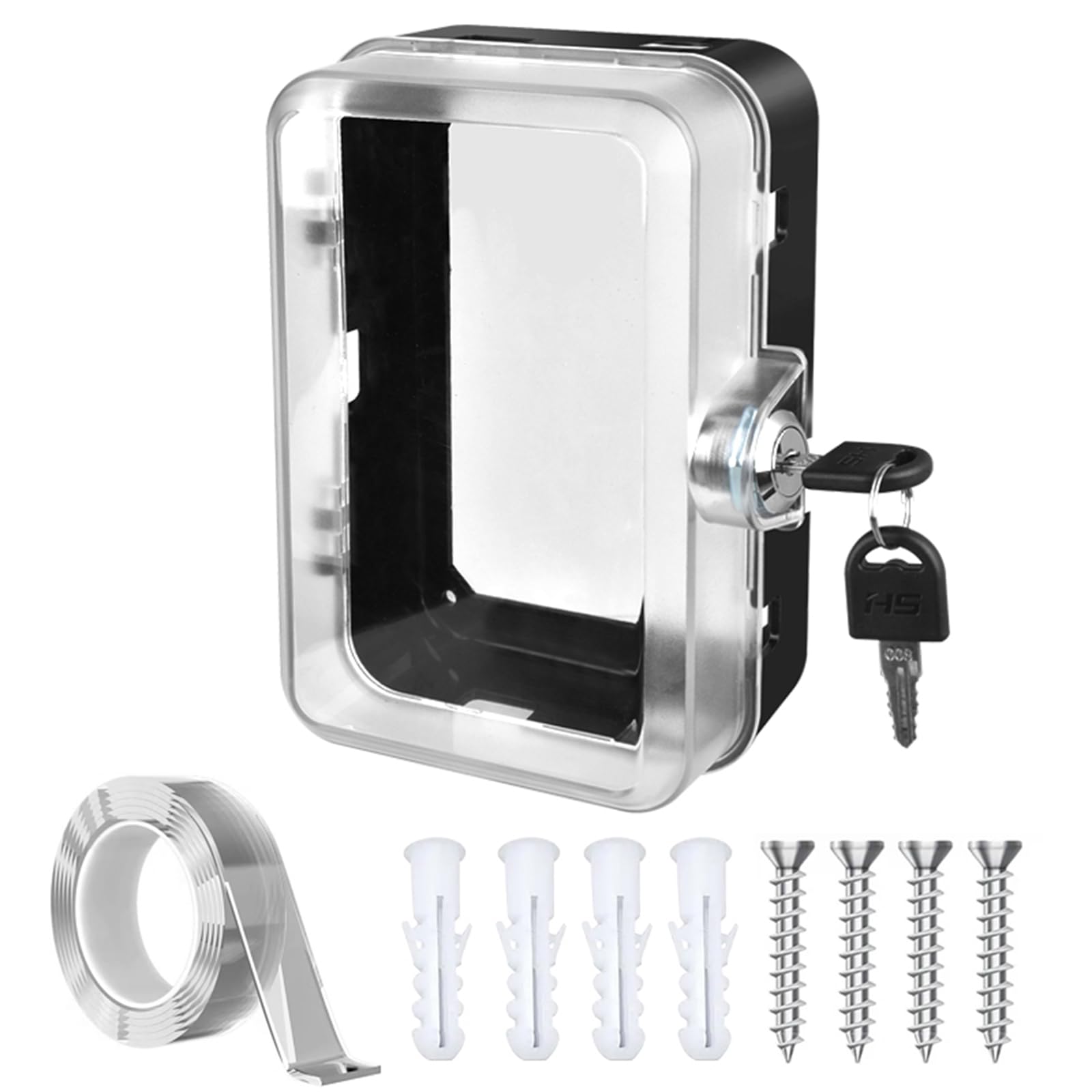 PKLIYH 1 paquete de cubierta de tomacorriente eléctrico de seguridad universal para bebés, cubierta de enchufe a prueba de niños, más espacio para enchufes grandes, fácil de instalar, protector de enchufe, 1 paquete negro