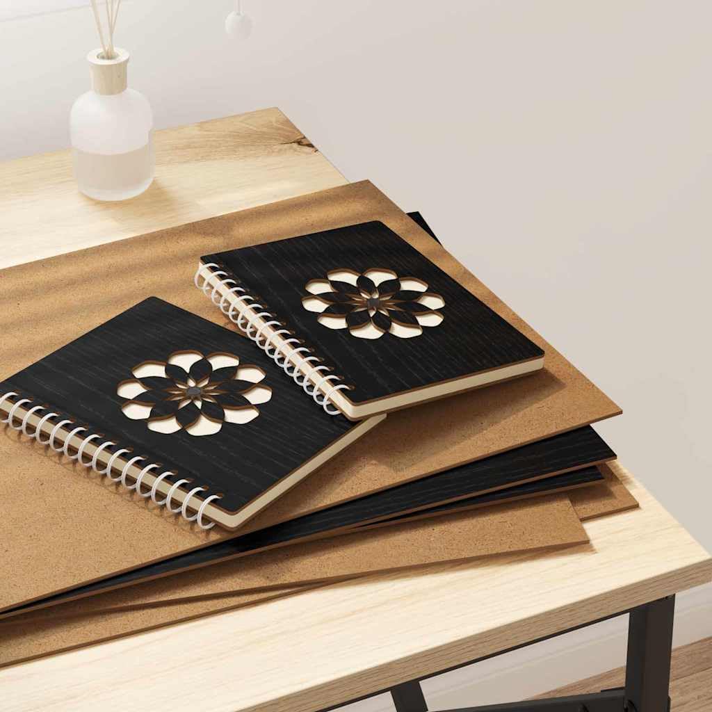 Panneaux décoratifs en Bois d'ingénierie 12 pièces chêne Noir Dimensions 30 x 42 x 0,27 cm Support Support Support décoration intérieur Bricolage Loisirs créatifs