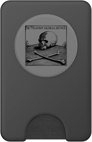 Miniatura 2 de Sic Transit Gloria Mundi Motto Gothic Skull Death Symbol PopSockets PopWallet for MagSafe