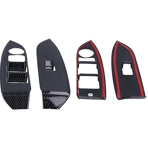 Miniatura 9 de Aramox Cubierta de panel de interruptor de ventana para CX3 CX3 20162021, 4 piezas de cubierta de panel de interruptor de ventana de repuesto de