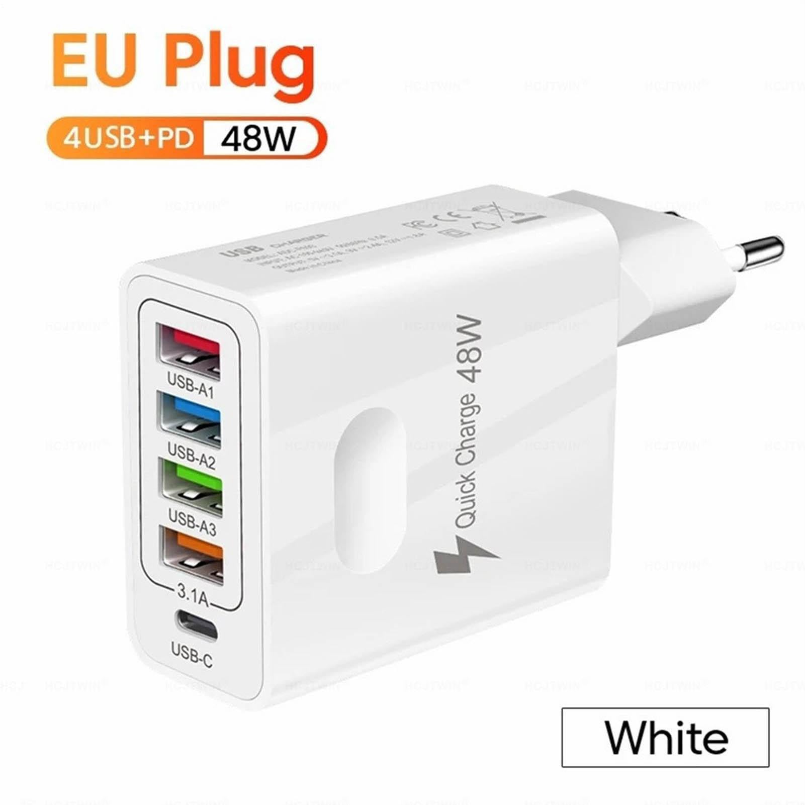 Cargador de pared para varios dispositivos, Cargador de teléfono de puerto