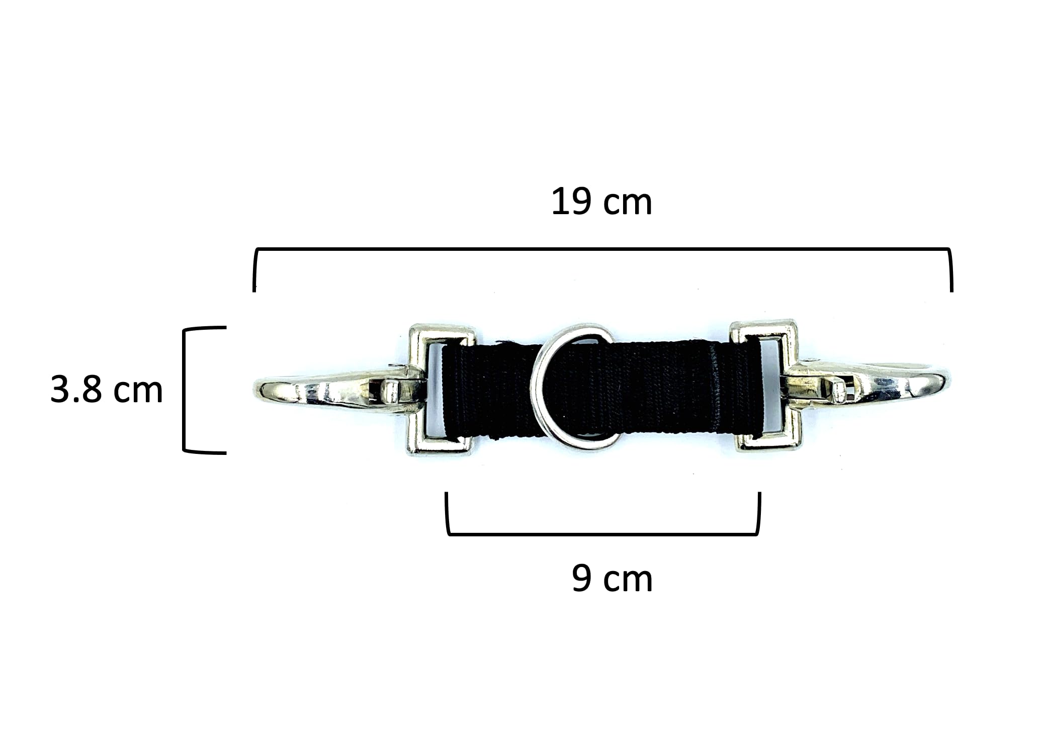 JA Horse Lunging Goggles More Uniform on Both Sides with Good Quality D-Ring and Carabiner Hook (D-Ring Black Short) - Image 3