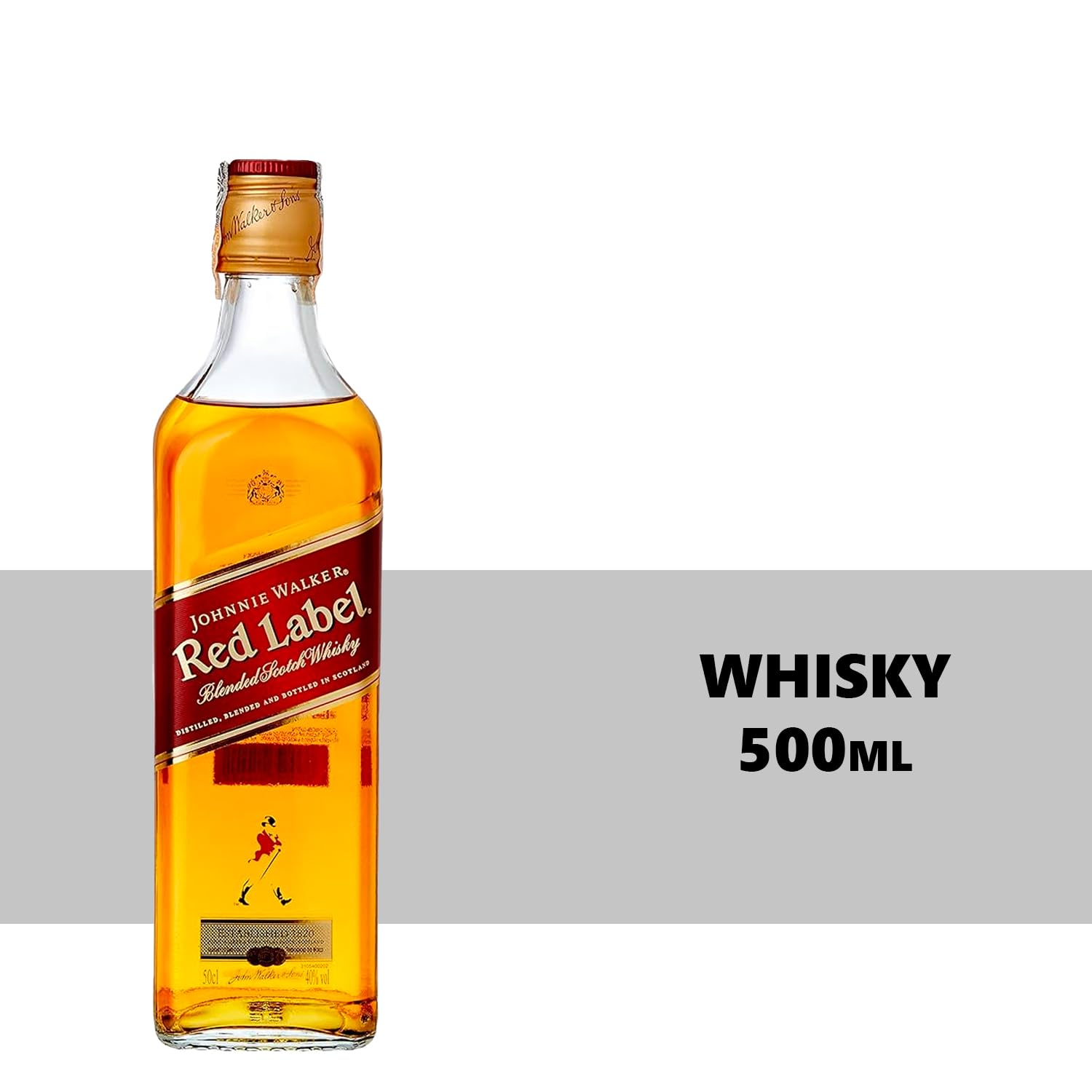 Johnnie Walker Whisky Red Label 500ml 6 Unidades | Amazon.com.br