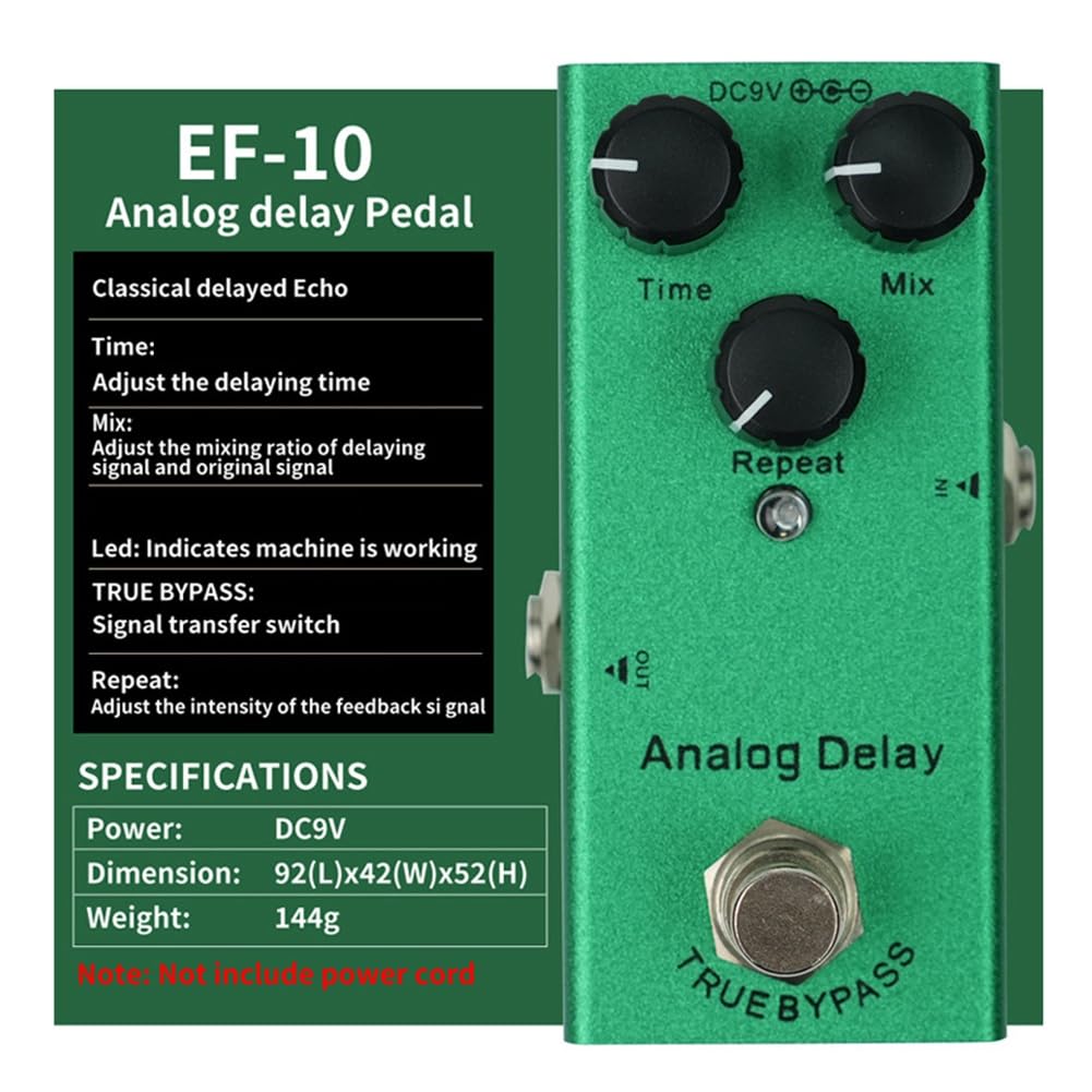efektów do gitary elektrycznej Vintage Overdrive Fuzz Distortion, analogowe opóźnienie Ultimate Drive Pedały do gitary basowej, analogowe opóźnienie