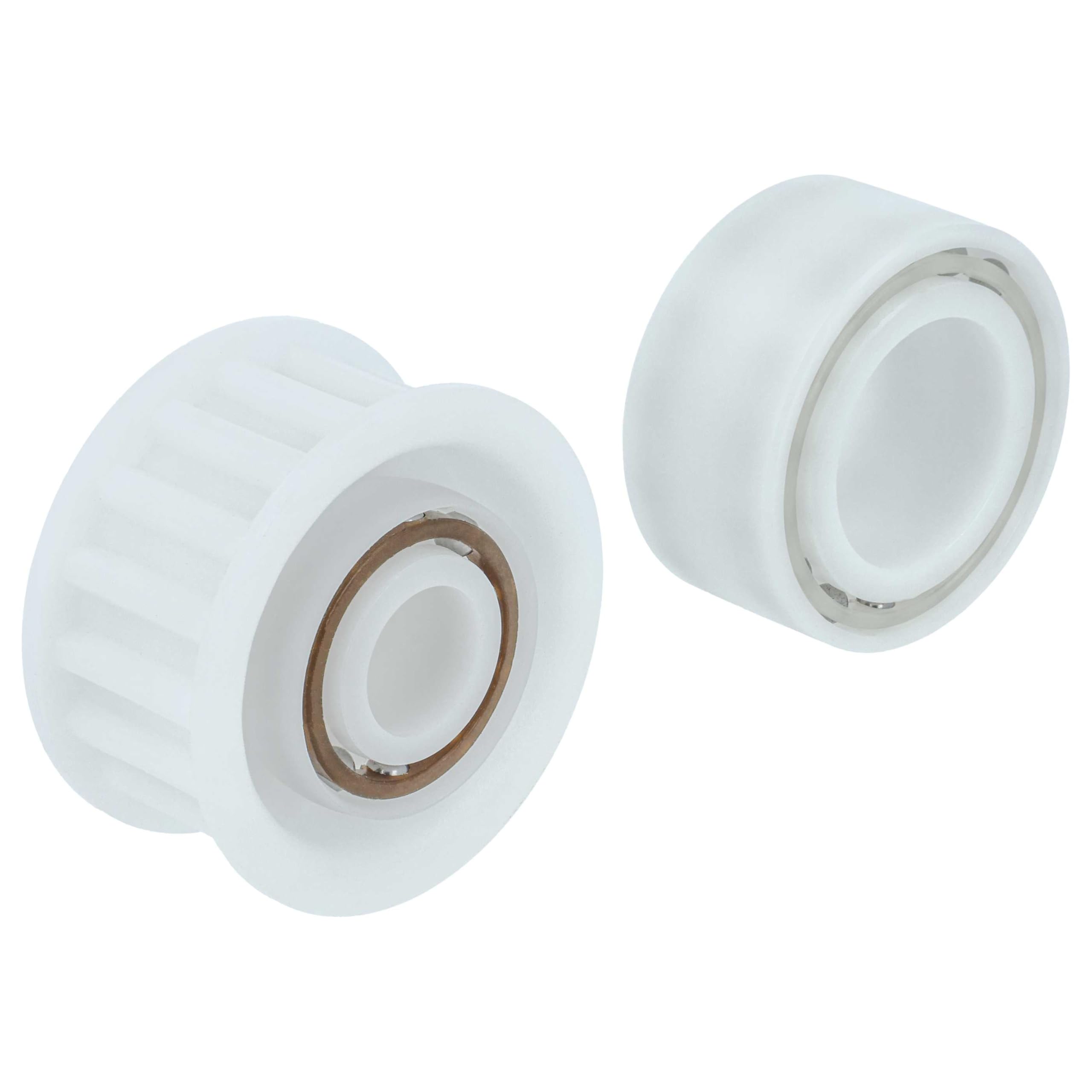 vhbw 4X Führungsräder, 2X Riemenscheiben Ersatz für Maytronics Dolphin 3884997-R6, 3884997-R3 für Poolsauger