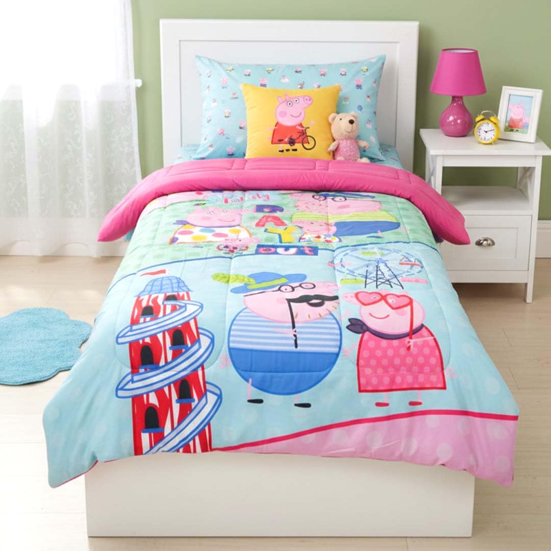 Athom Living Peppa Pig Family Kids Comforter 380 GSM 135x220 cm