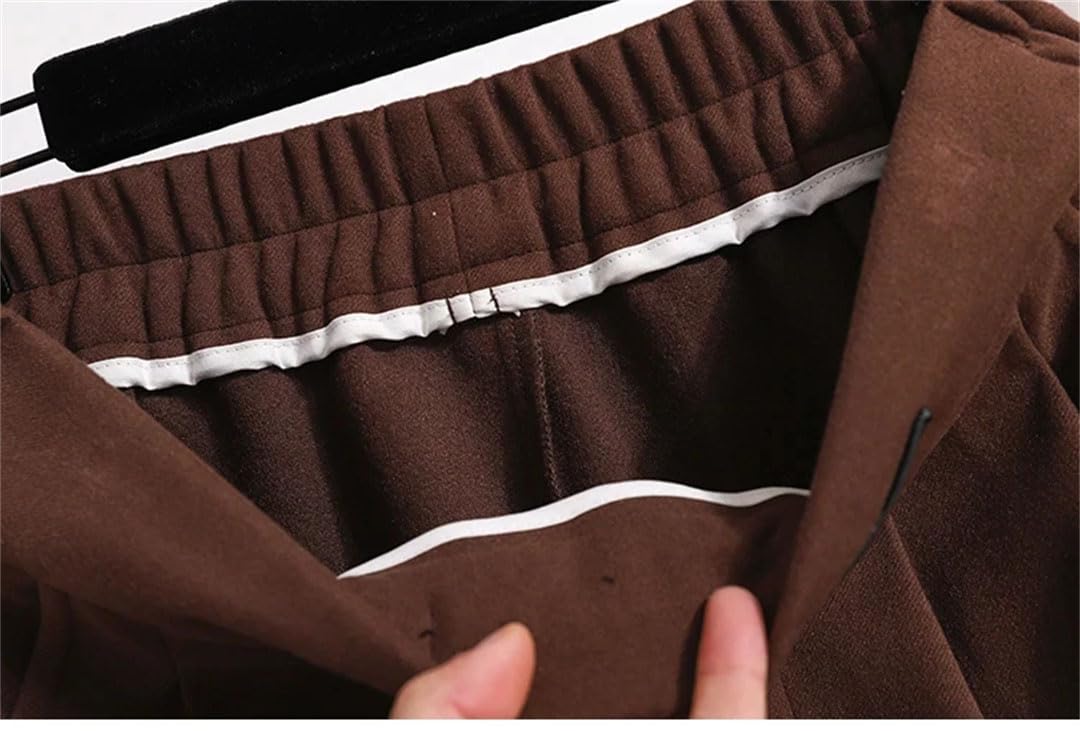 Gonna a metà polpaccio da donna in pelle plissettata a vita alta OL A-Line casual