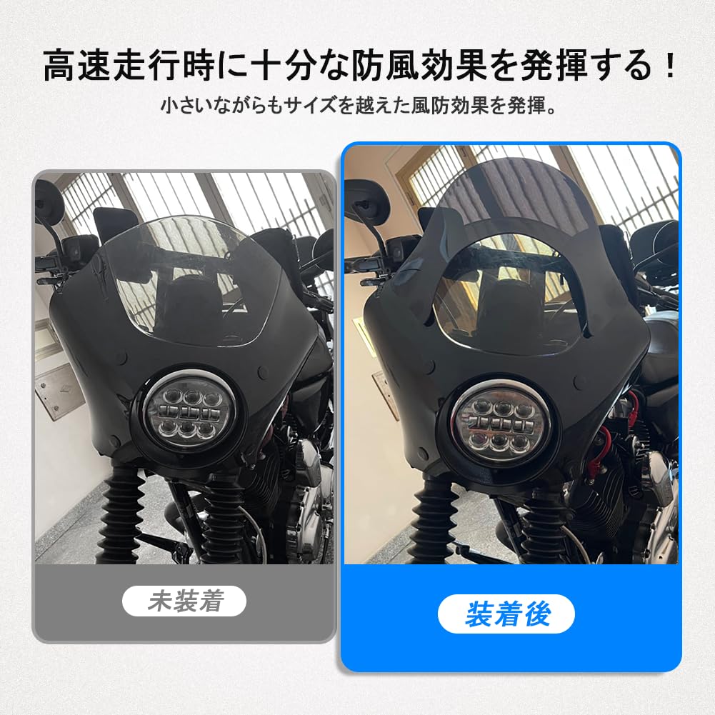 Amazon | GZYF オートバイ ラミナー リップ フロントガラス ウィンド