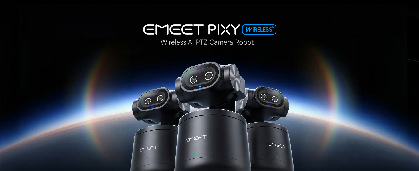 Amazon.com: EMEET PIXY Wireless 4K Dual-Lens AI Tracking PTZ