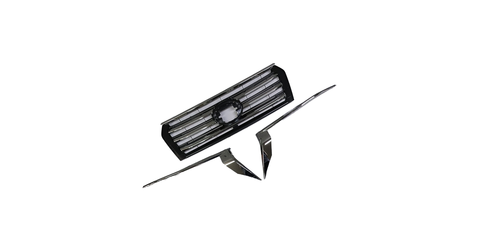ランクルプラド 150後期純正フロントグリル（カメラ無）他メッキガーニッシュ一式 61zzszFtYyL._AC_SY200_QL15_.jpg