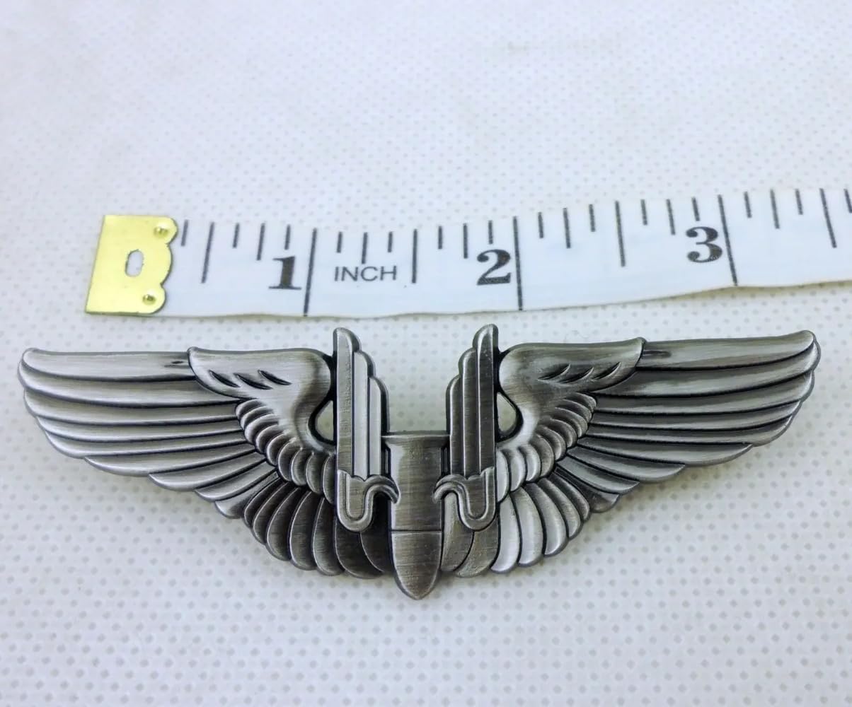 Reproduction grayness WWII US ARMY AIR FORCE USAAF AERIAL GUNNER WINGS BADGE PIN
