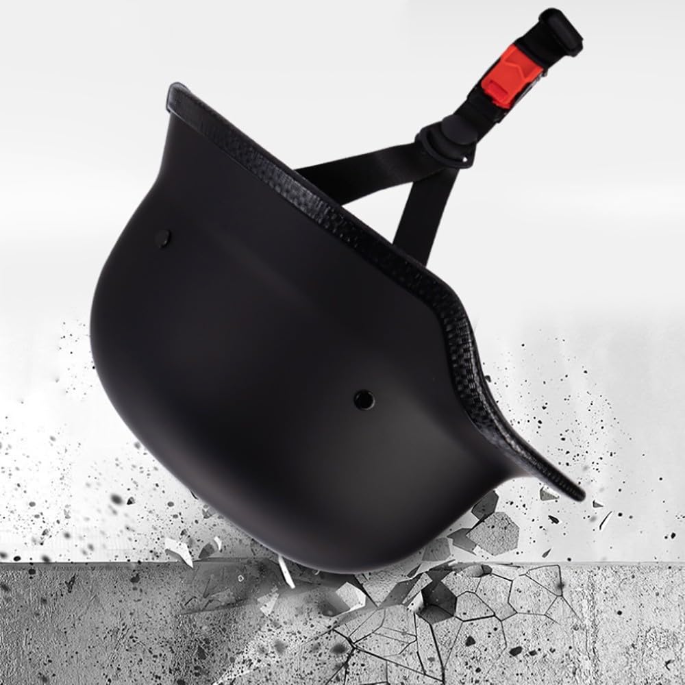 Cascos Half-Helmet, Casco De Cara Abierta, Casco Semi Cubierto para Motocicleta, Moto De Estilo Retro Homologado ECE Casco Alemán De La Segunda Guerra Mundial