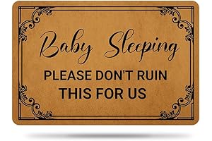 Welcome Mats for Front Door Outdoor Entry Baby Sleeping Please Don't Ruin This for Us