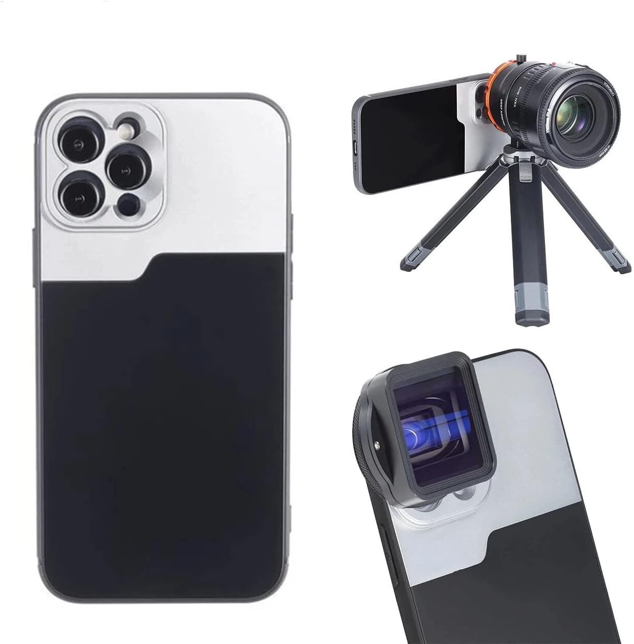 17MM Thread Phone Case for for iPhone 14 Pro Max 14 Plus zomei Kase Anamorphic Telescope Macro Telephoto Lens Case Accessories (for iphone14)