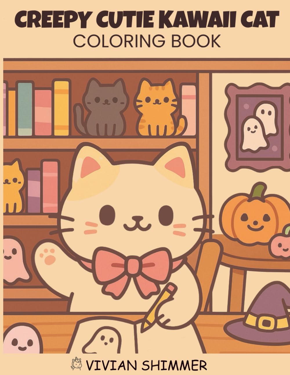 Creepy Cutie Kawaii Cat Coloring Book: Adorable Spooky Cats for Teens & Adults | Relaxing Kawaii Horror Art to Color and Enjoy