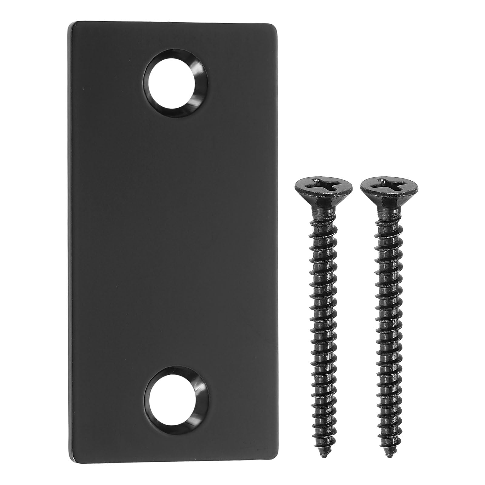 Placa de llenado de orificio de borde de puerta uxcell con tornillos de 40 mm