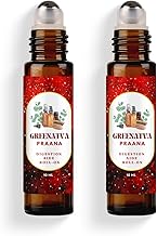 Praana by Greenatva - Tummy Roll On | Relief from Bloating, Gas, Indigestion, Heartburn, Constipation | Hing, Fennel, Castor Essential Oil based | No Ranitidine | Hing Roll On | Suitable For Kids & Adults | 10ml per bottle | Lasts More Than 3 Months On Da