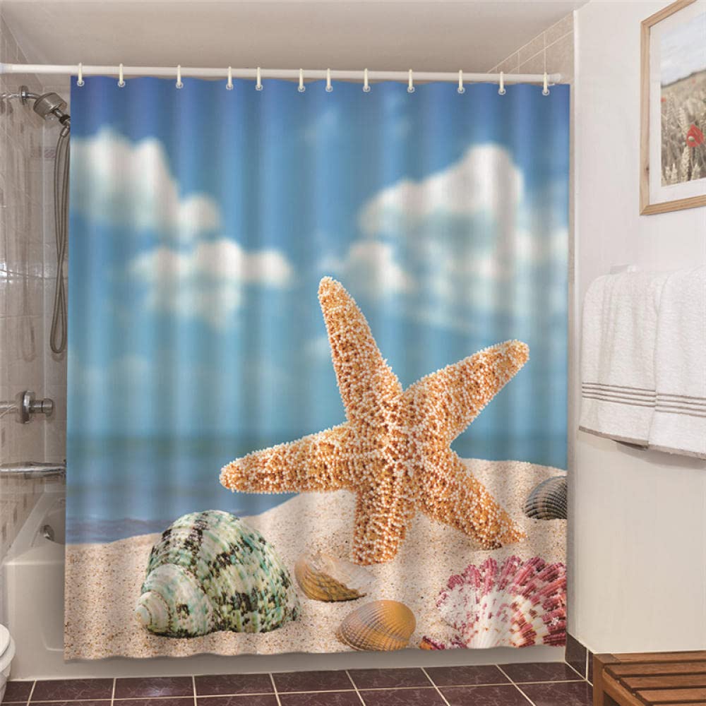 Tenda da doccia, tenda da doccia decorativa impermeabile per bagno, 180