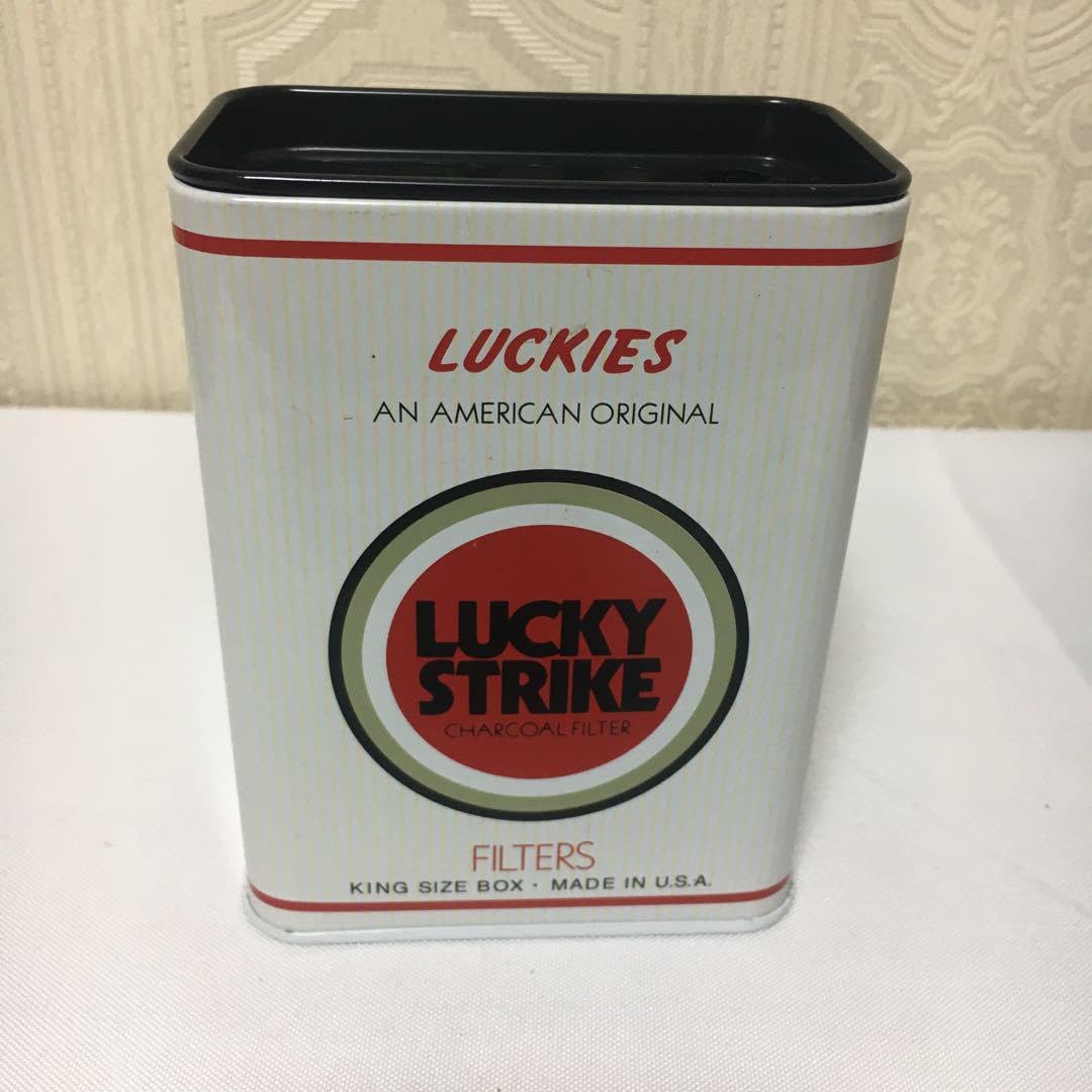 lucky strike ラッキーストライク　灰皿　小物入れ　8個 Amazon.co.jp: ラッキーストライク 灰皿 缶 : ファッション