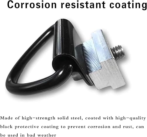 Miniatura 3 de Pack-4 anclajes de amarre para automóvil, anillos de metal en forma de V, ganchos de amarre de carga, kits de herramientas atornilladas, ganchos