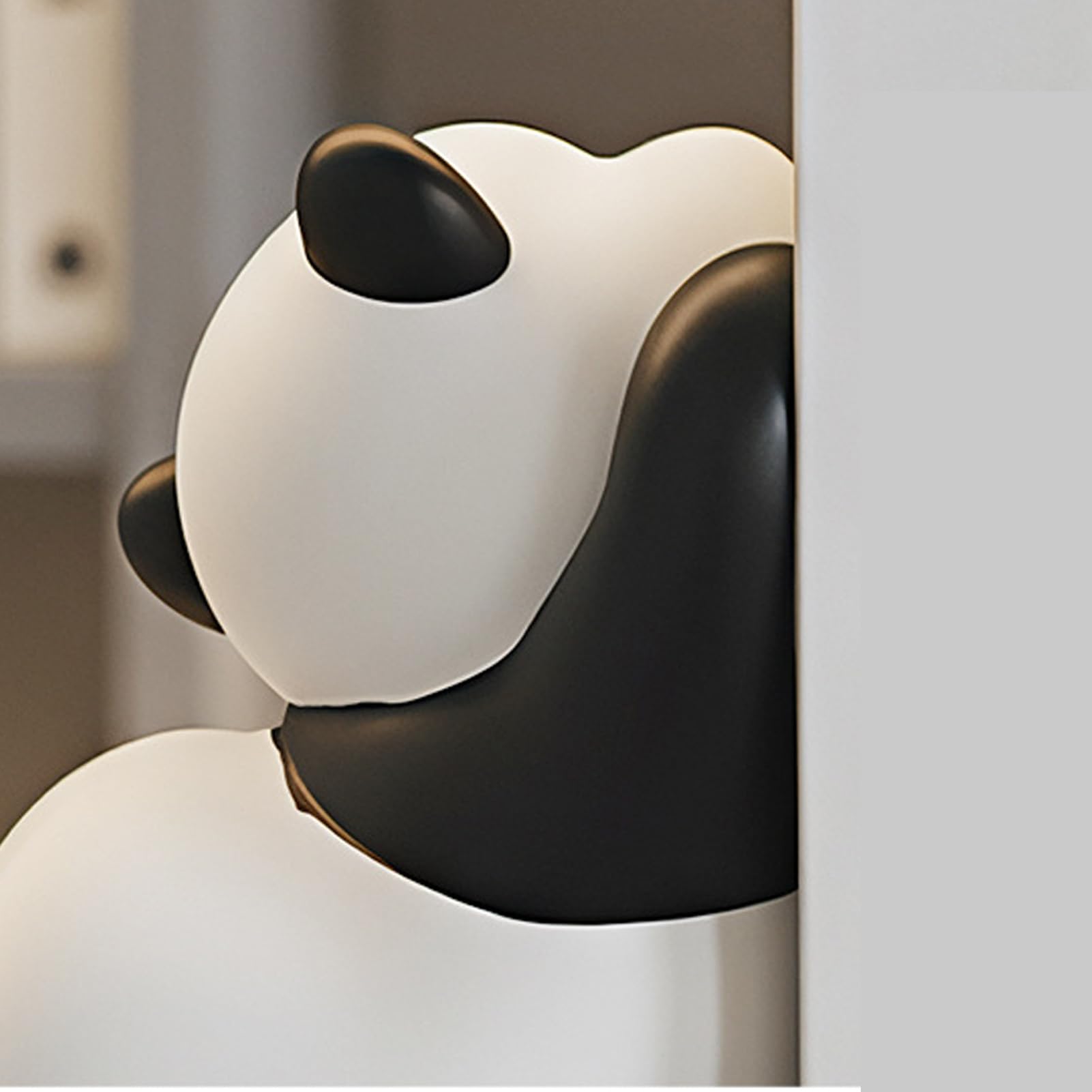 Graziosi fermalibri a forma di panda in resina, fermalibri per mensole per camera da letto, soggiorno, scrivania, casa, ufficio, biblioteca, tavolo, scrivania, cucina, vacanze e organizzazione