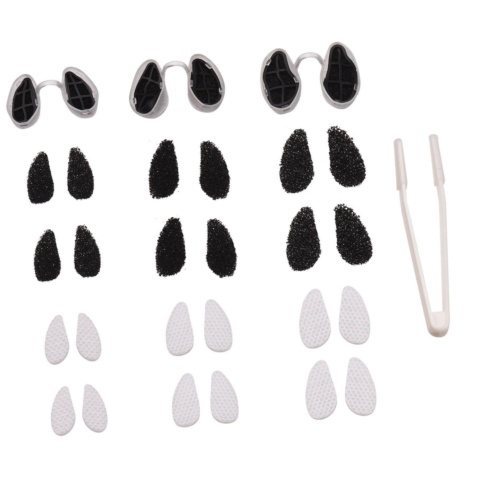 Unsichtbarer Nasenfilter, Ultra-atmungsaktive Nasenfilter, Nasenstöpsel für Gerüche, Pollen, Staub, Kleine + Mittlere + Große Runde Form, für Gemischte Familienpakete (schmale
