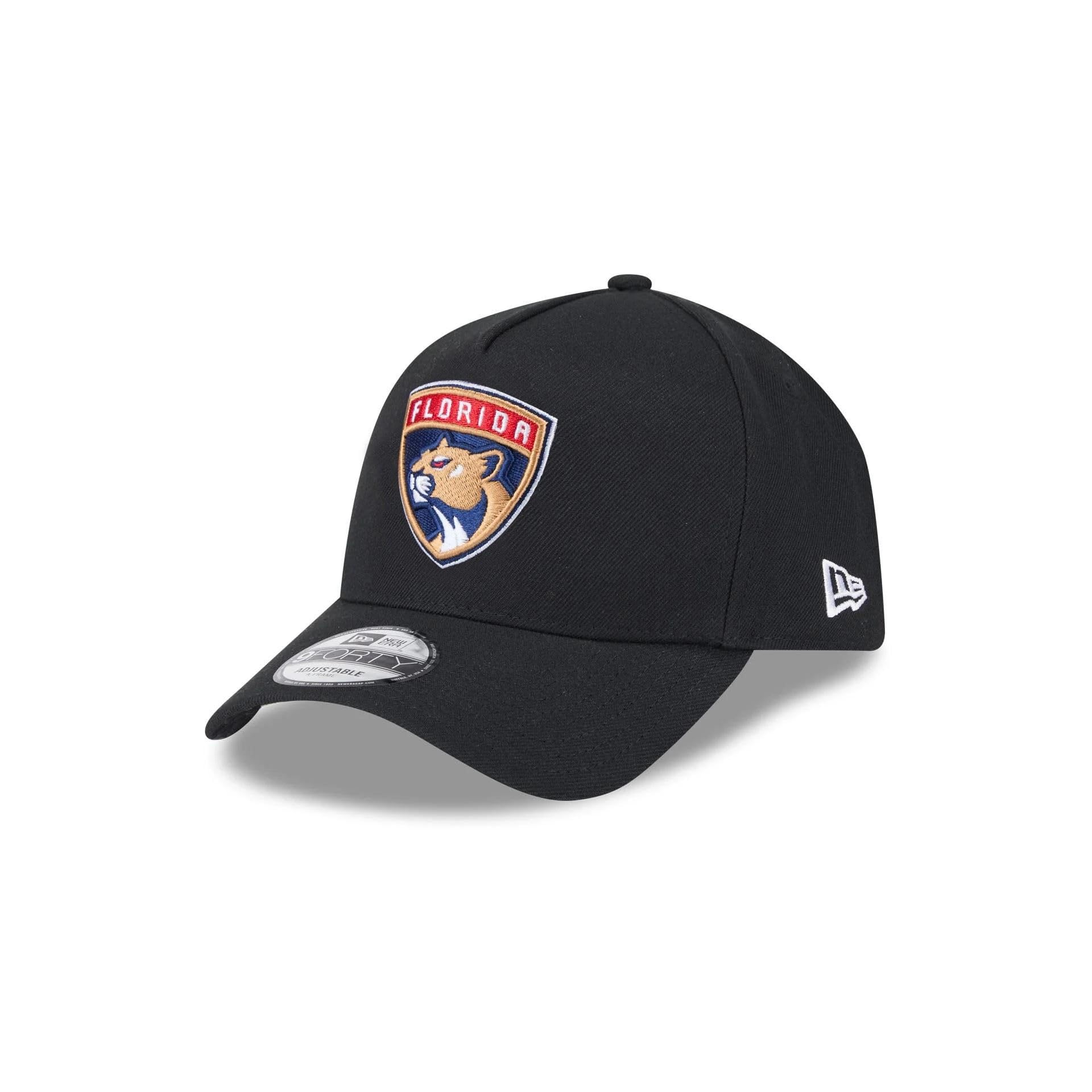 New Era Florida Panthers NHL Injection Black 9Forty Adjustable A-Frame Cap