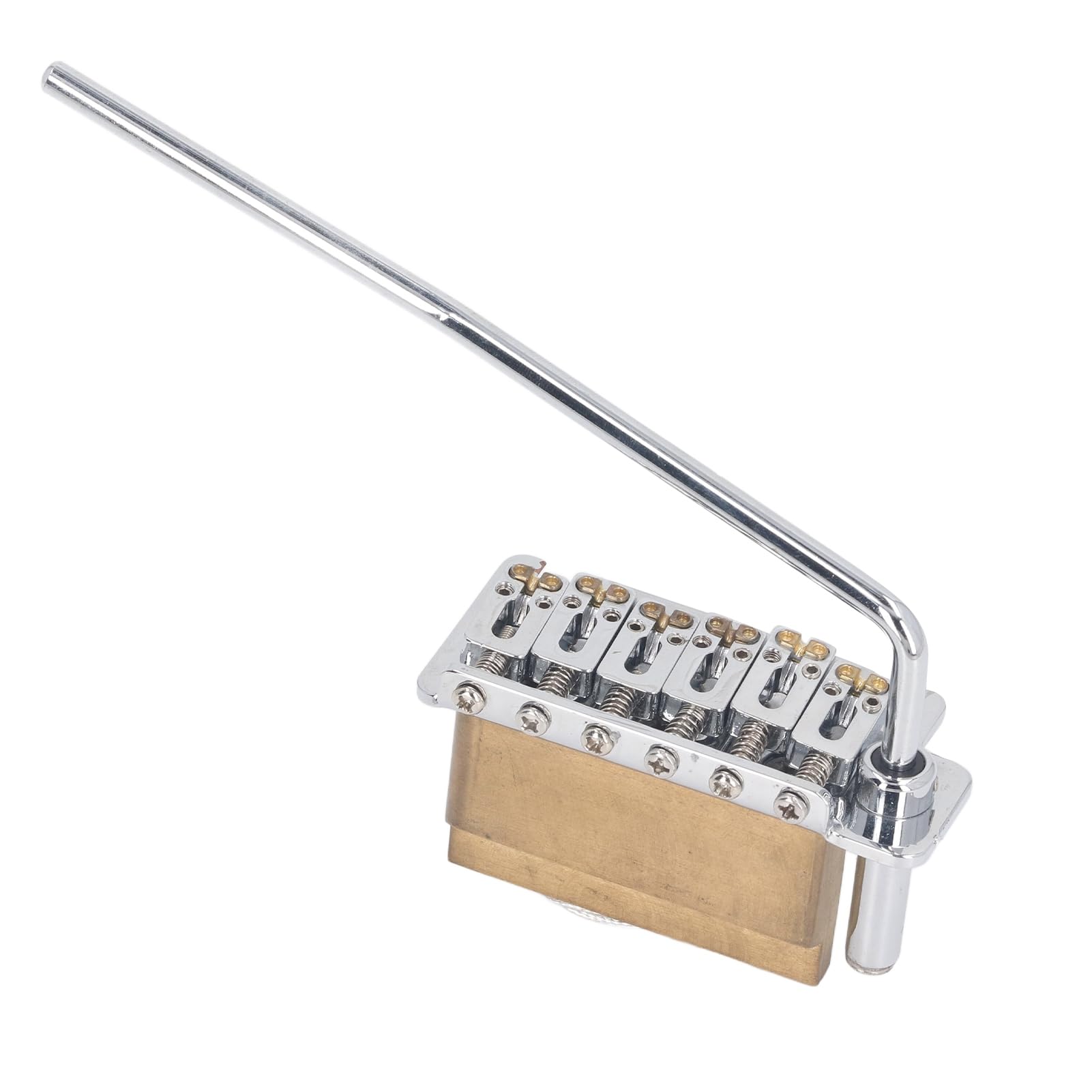 Guitar Tremolo Bridge Premium Metal 2 Point Electric Guitar Tremolo Bridge con braccio spinta in ottone per chitarre Strat Musicisti e appassionati professionisti