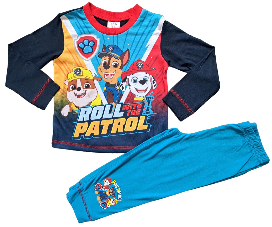 Paw Patrol Boys Roll With The Patrol Pyjamas. Multicolour, Age 2-3 Years