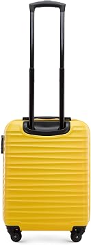 WITTCHEN Groove Line Suitcase, Luggage, Trolley, Travel Case, Yellow, Cabin suitcase, Cabin suitcase
