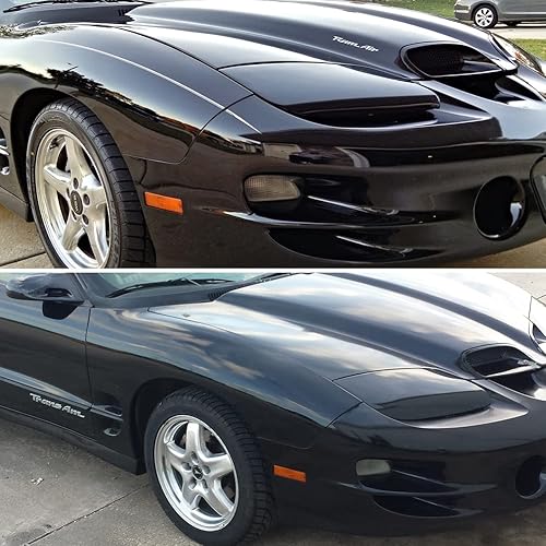 Miniatura 6 de KENRTIR Repuesto de carcasa de lente transparente compatible con Pontiac Firebird Trans Am 1998-2002, luces de estacionamiento laterales de esquina